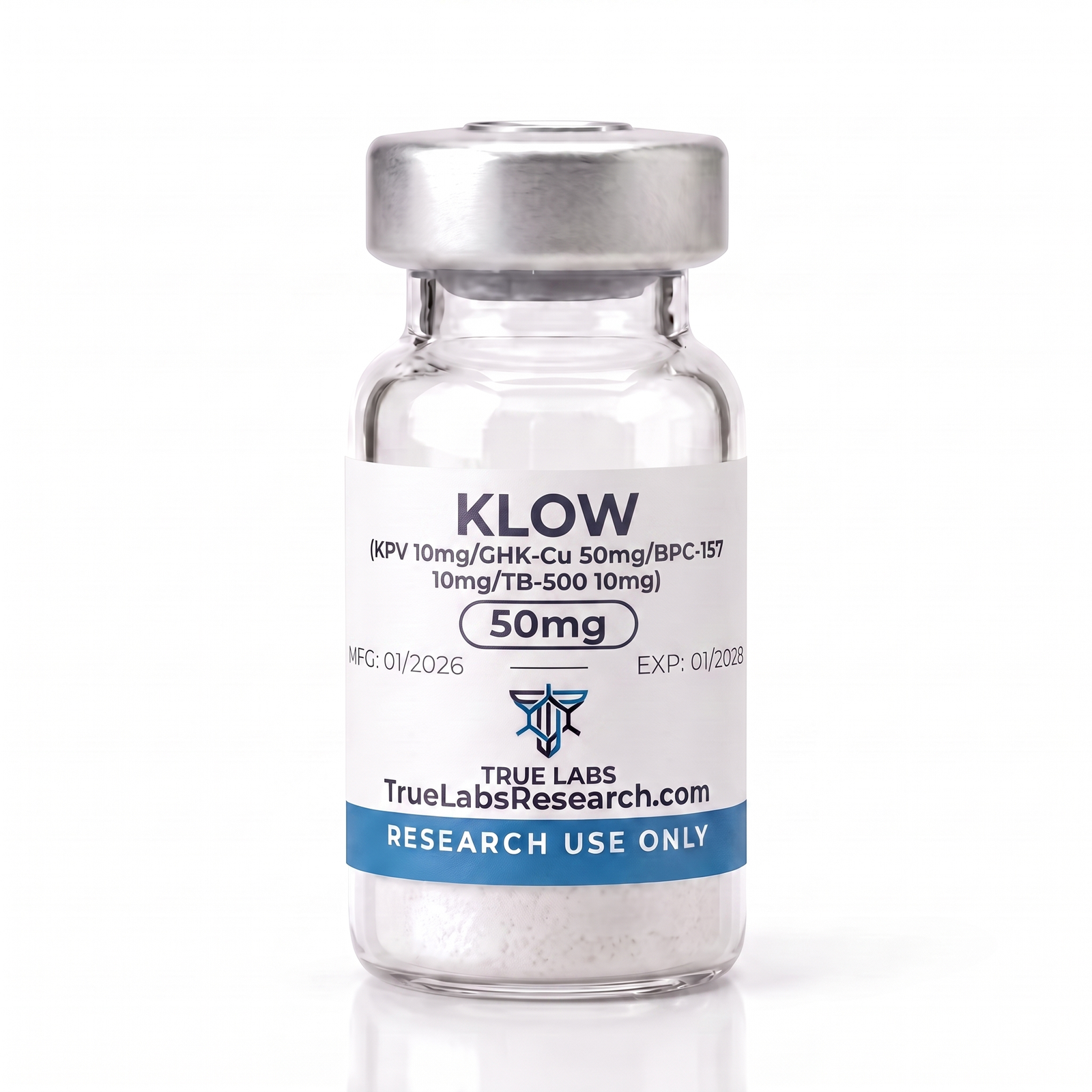 KLOW (KPV 10mg/GHK-Cu 50mg/BPC-157 10mg/TB-500 10mg)